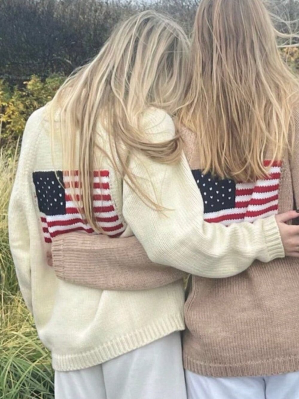 Apricot Casual Women's 4th Of July Cardigan Sweater - Picture 3 of 4